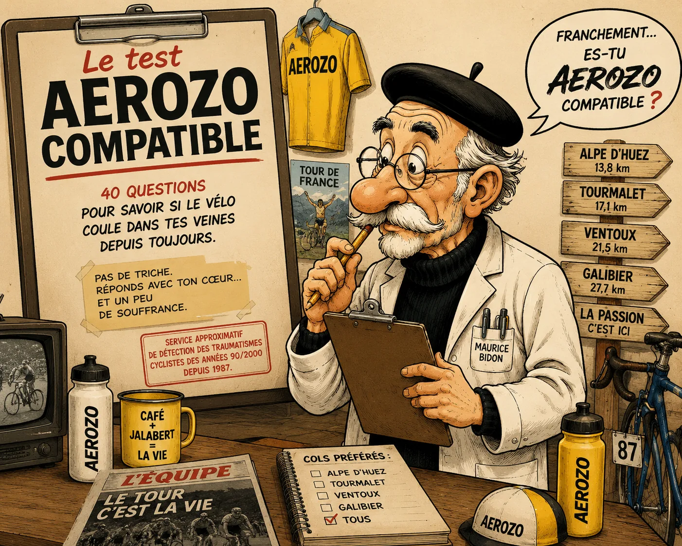 Maurice Bidon présente le test AEROZO compatible
