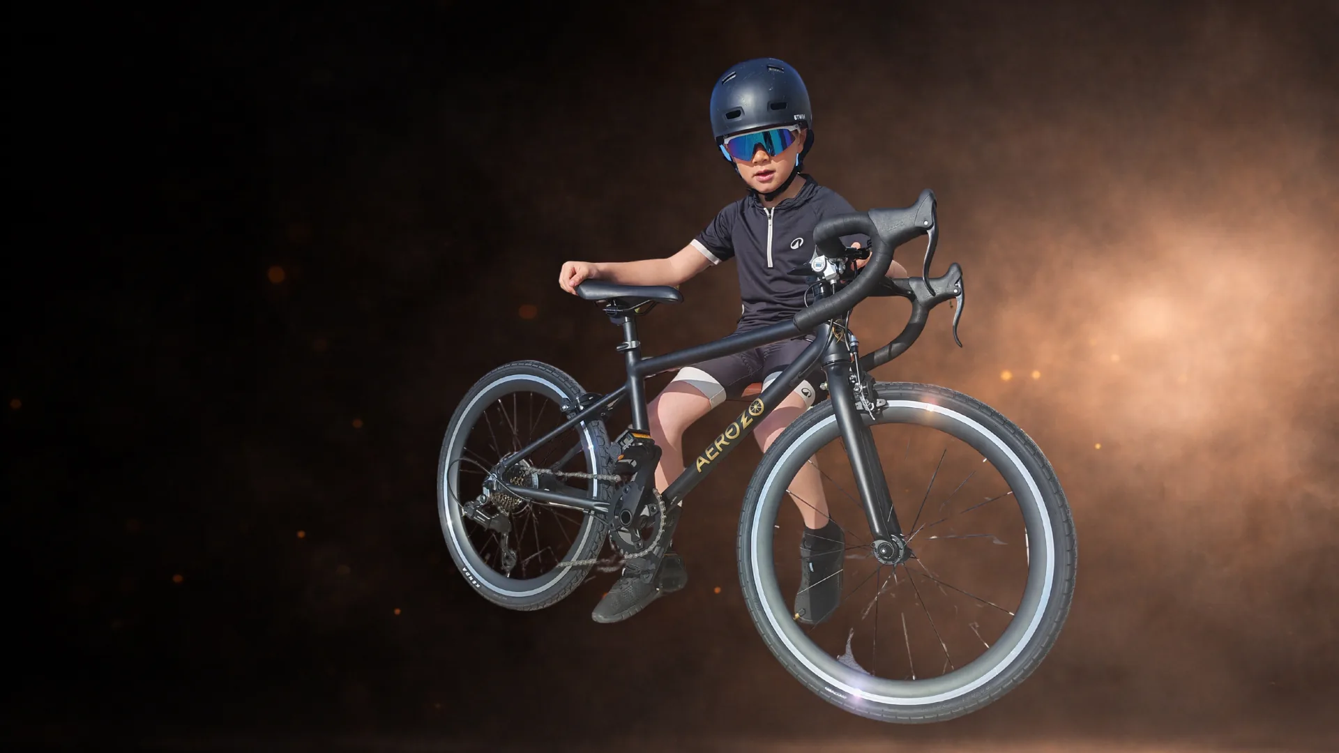 vélo de route junior au design aero inspiré des vélos professionnels
