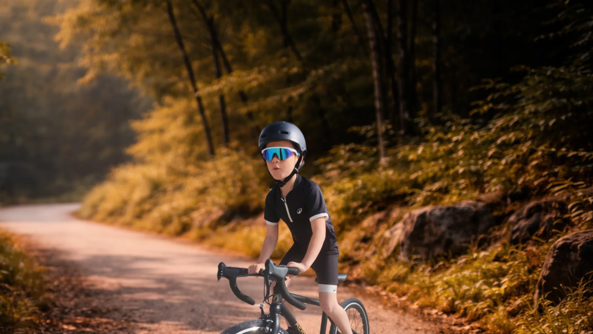 Vélo de route junior avec géométrie adaptée pour enfants de 6 à 9 ans